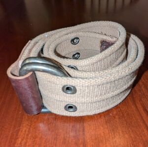 Tan Canvas Grommet Belt (Aeropostale?)